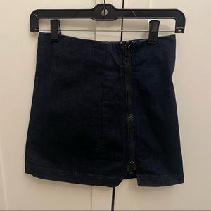 LF Carmar Dark Denim Mini Skirt